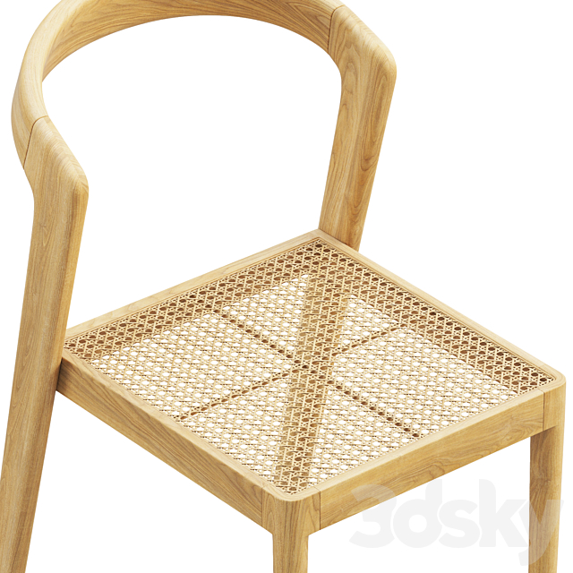 Elise Dining Chairs 3DS Max Model - thumbnail 3