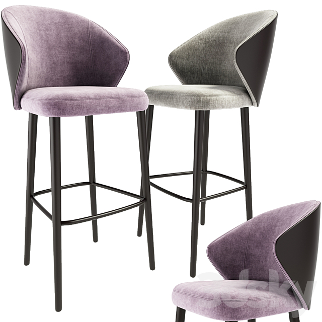 Ellen bar stool astele 3DSMax File - thumbnail 1