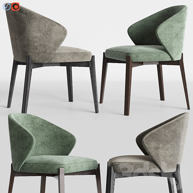 Ellen Dining Chair Astele 3DS Max Model - thumbnail 2