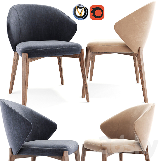 Ellen Dining Chair Astele 3DSMax File - thumbnail 1