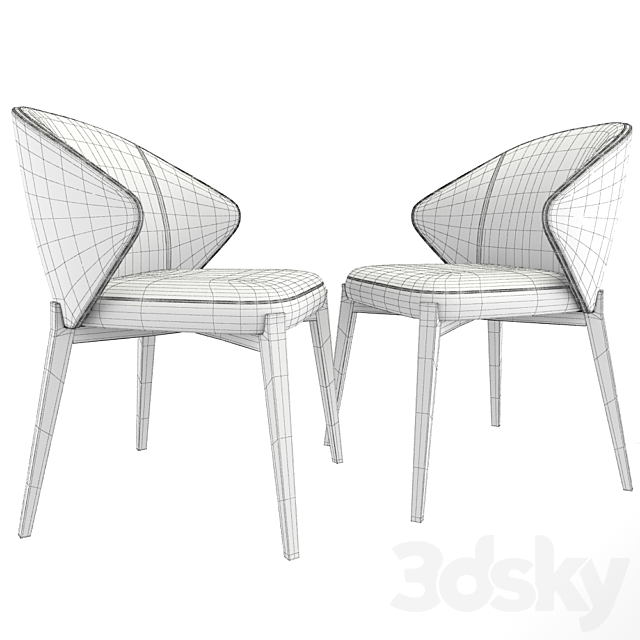 Ellen Dining Chair Astele 3DSMax File - thumbnail 3