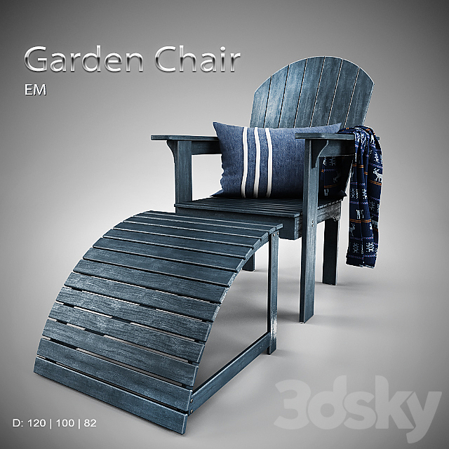 EM _ Garden Chair 3DSMax File - thumbnail 1