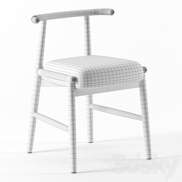 Emilia chair by Meridiani 3DS Max Model - thumbnail 3