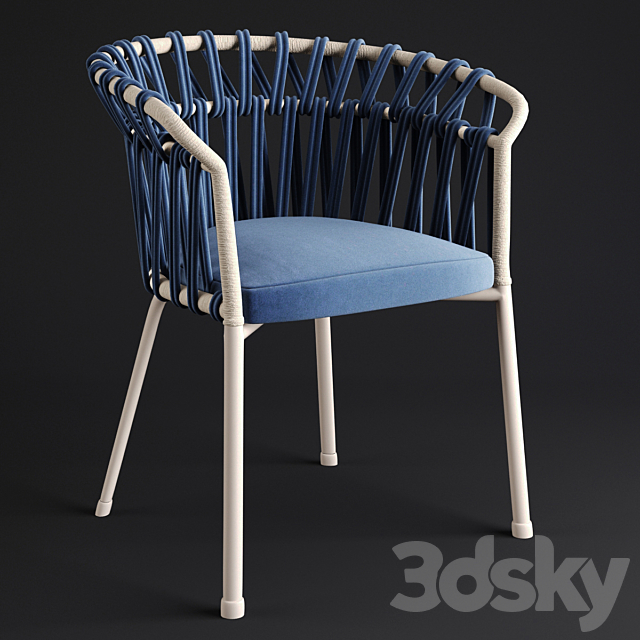 Emma Cross dining armchair by Varaschin 3DSMax File - thumbnail 1