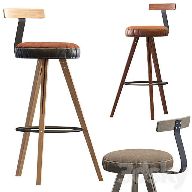 Endo Bar Stool Denver Modern 3DSMax File - thumbnail 1