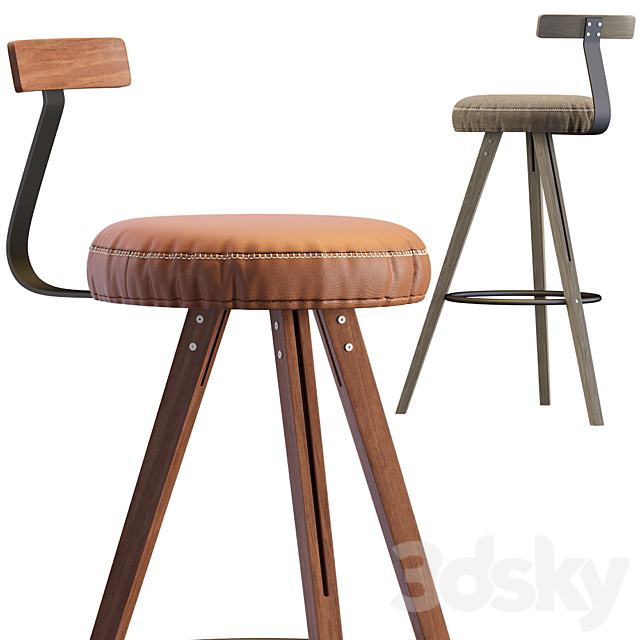 Endo Bar Stool Denver Modern 3DSMax File - thumbnail 4