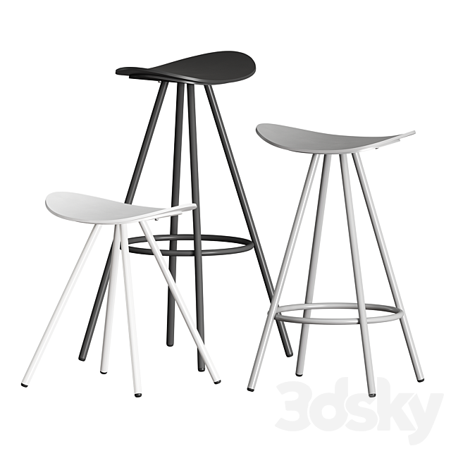 ENEA COMA 4L Stool 3DSMax File - thumbnail 3