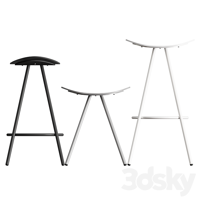 ENEA COMA 4L Stool 3DSMax File - thumbnail 5