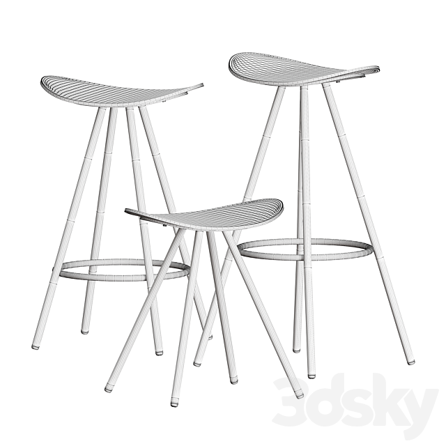 ENEA COMA 4L Stool 3DSMax File - thumbnail 6