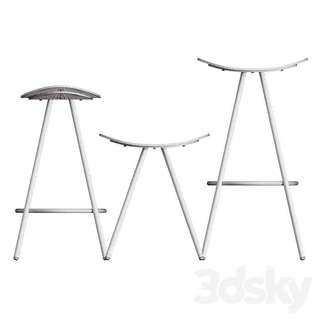 ENEA COMA 4L Stool 3DSMax File - thumbnail 7