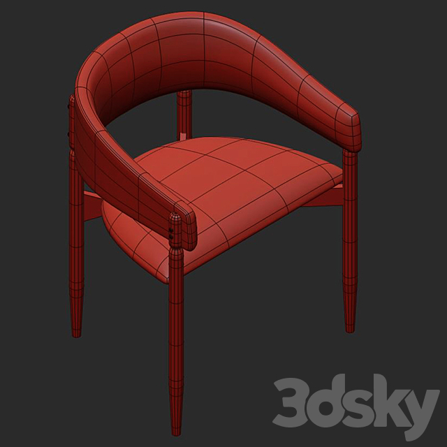 Enroth dining chair 3DSMax File - thumbnail 4