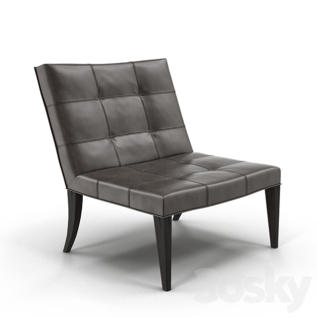 Ensemble Sweeney Club chair 3ds Max - thumbnail 1