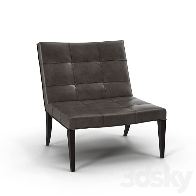 Ensemble Sweeney Club chair 3ds Max - thumbnail 2