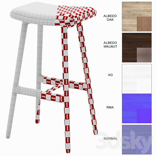 ESSE Canyon Stool 3DSMax File - thumbnail 7