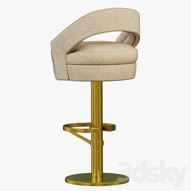 Essential Home Russel Bar Chair 3DSMax File - thumbnail 2