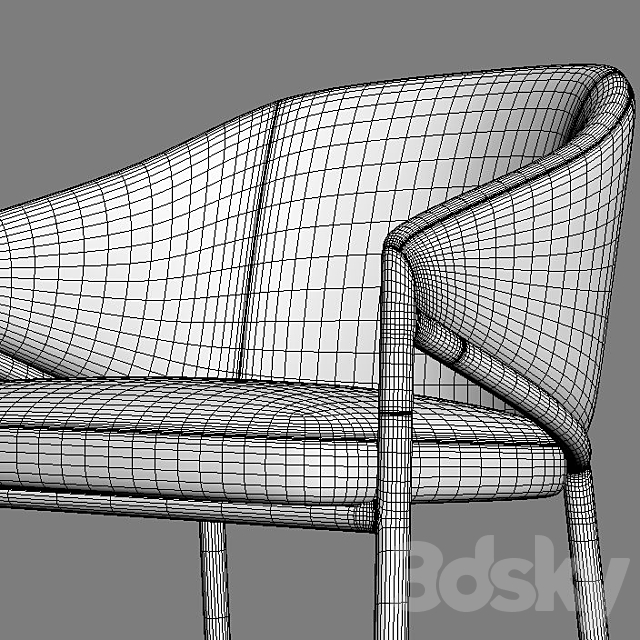 Euler Counter & Bar Stool 3DS Max Model - thumbnail 3