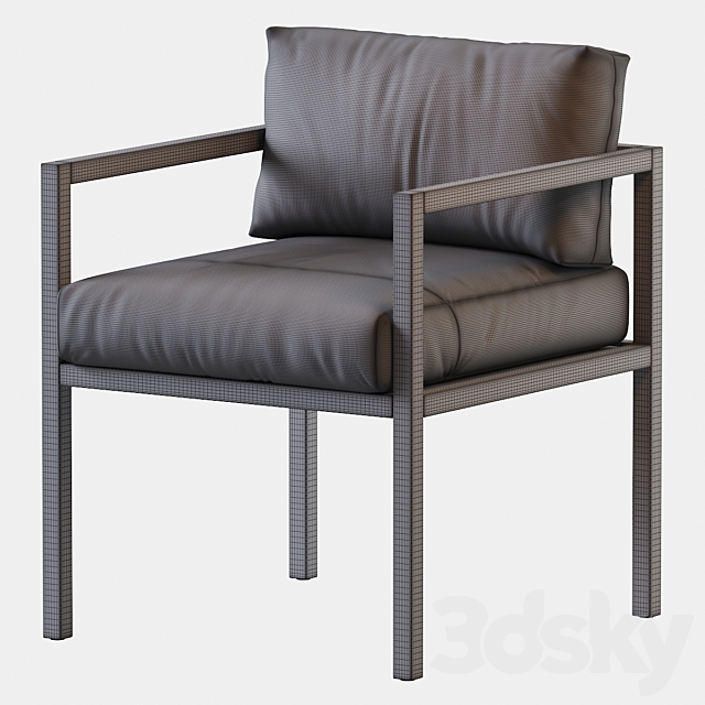 EVE DINING CHAIR IN LEATHER (WNT) 3DS Max Model - thumbnail 5