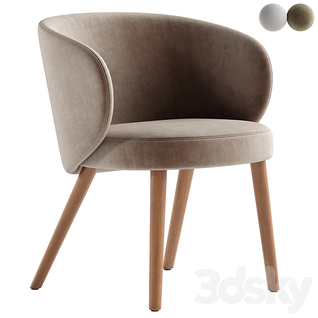 Evie Armchair 3ds Max - thumbnail 1