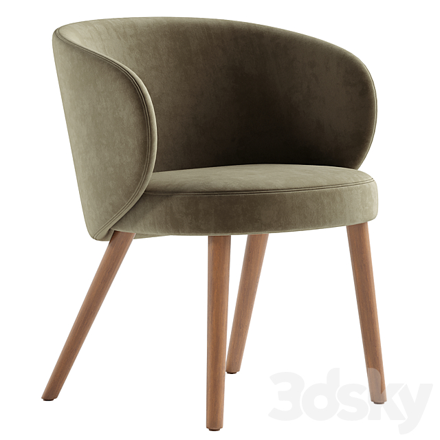 Evie Armchair 3ds Max - thumbnail 3