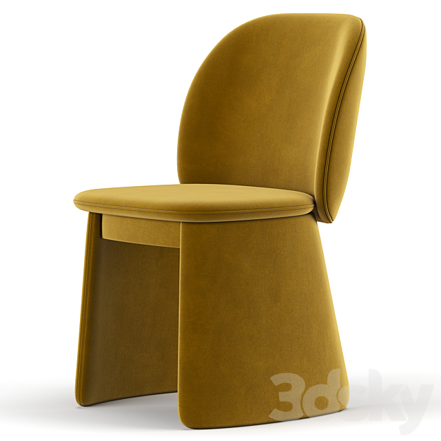 Evie dining chair 3DS Max Model - thumbnail 4