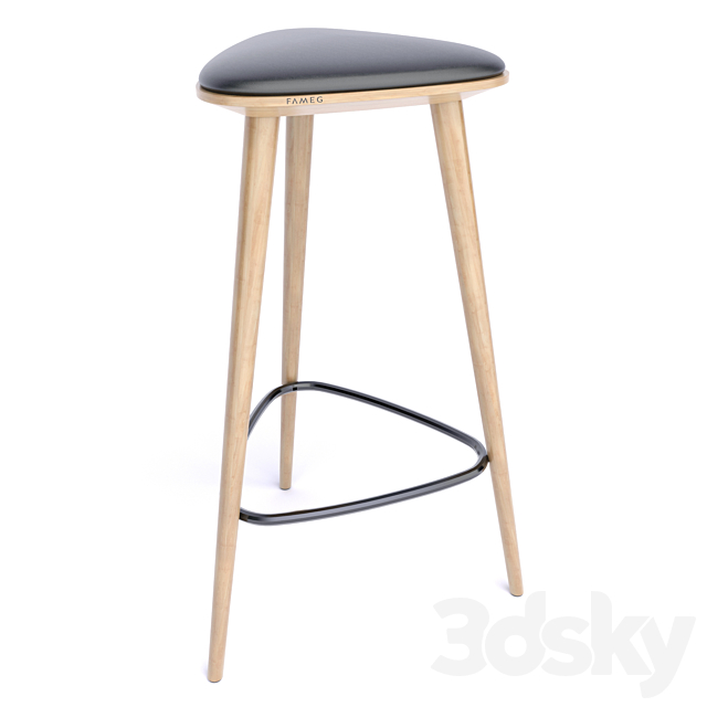 Fameg Bar stool Finn (All Size) 3DS Max Model - thumbnail 4