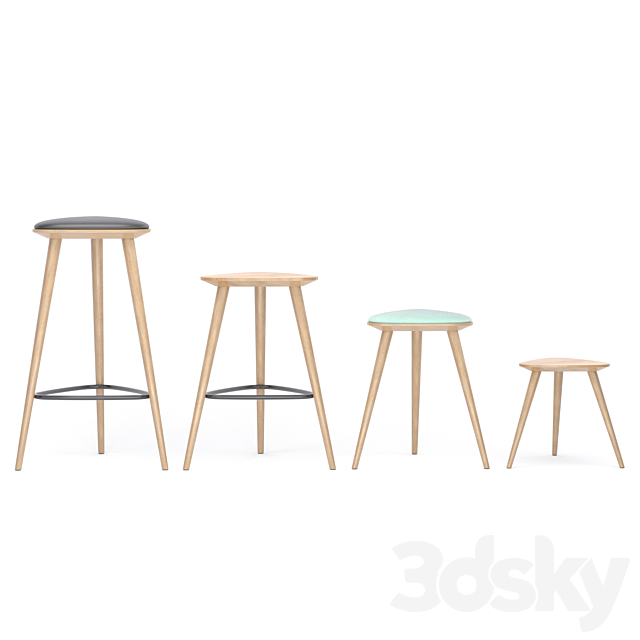 Fameg Bar stool Finn (All Size) 3DS Max Model - thumbnail 6