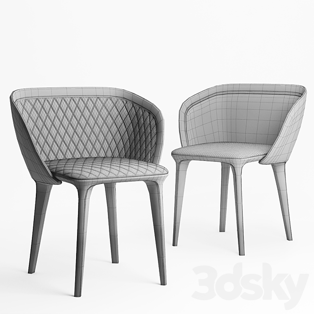 Fauteuil rembourré Lepel 3DSMax File - thumbnail 3