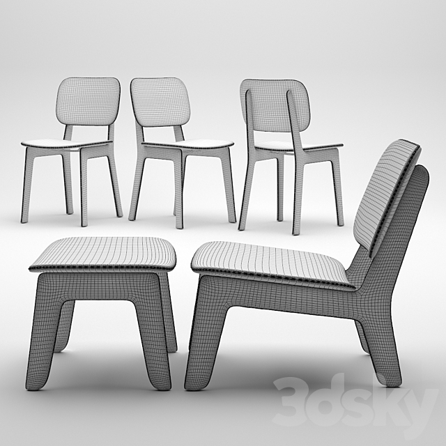 Felt: ligne-roset 3DS Max Model - thumbnail 3