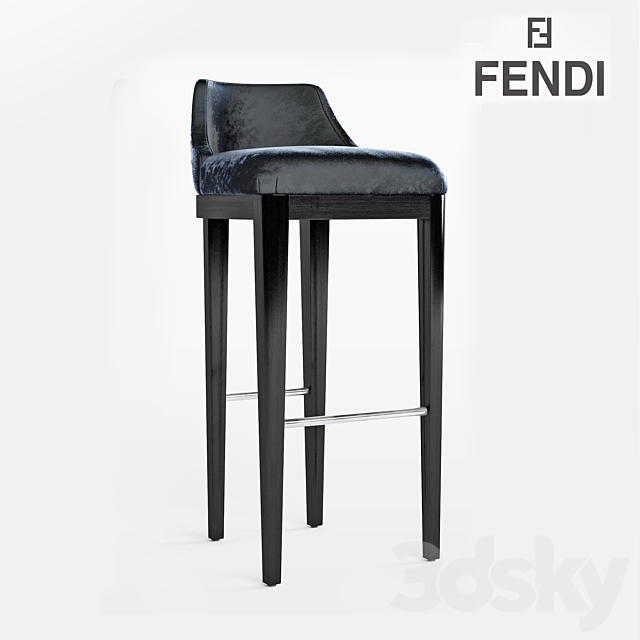 FENDI BRISTOL BAR CHAIR 3DSMax File - thumbnail 1