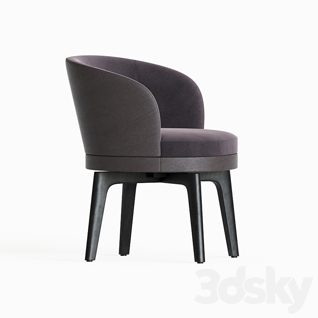 Fendi Casa Doyle Dining Chair 3ds Max - thumbnail 2