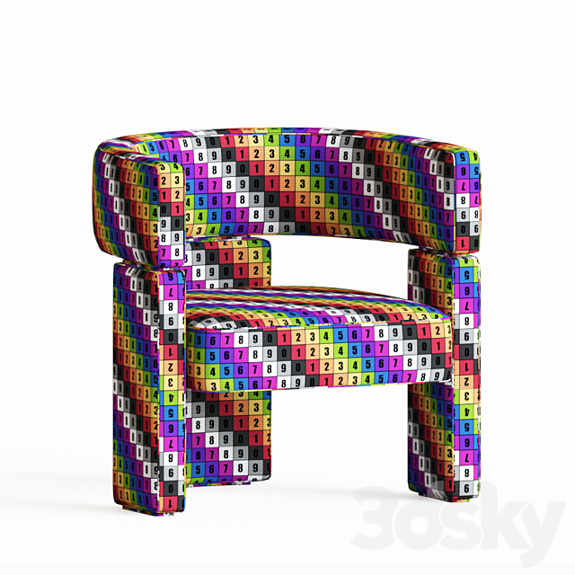 Fendi Casa Margaret Armchair 3DSMax File - thumbnail 5