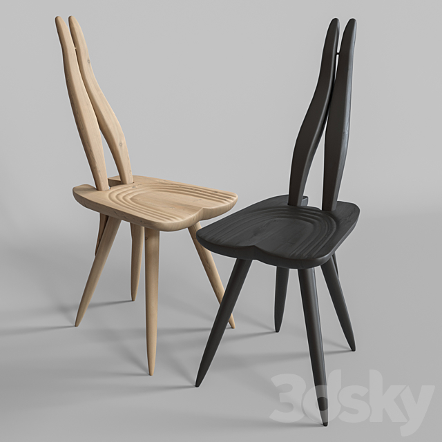 Fenis zanotta chair 3DS Max Model - thumbnail 2