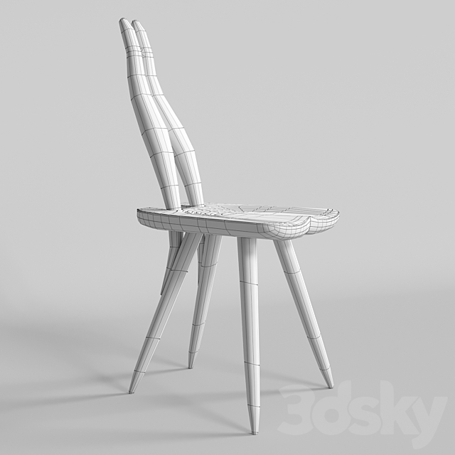 Fenis zanotta chair 3DS Max Model - thumbnail 3