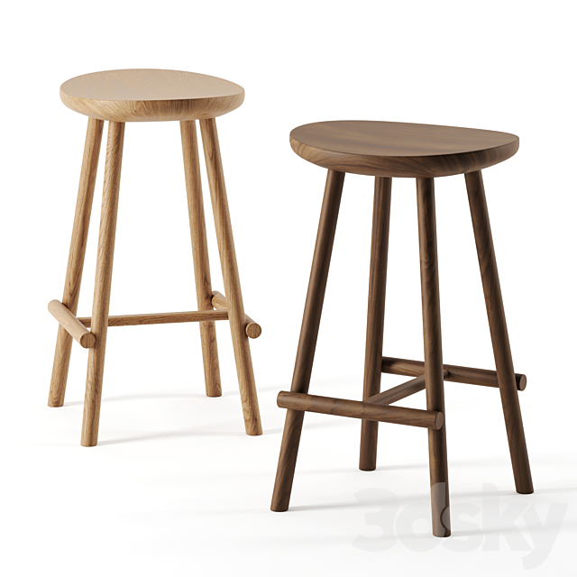 Figura bar stool by Tolv 3DSMax File - thumbnail 1