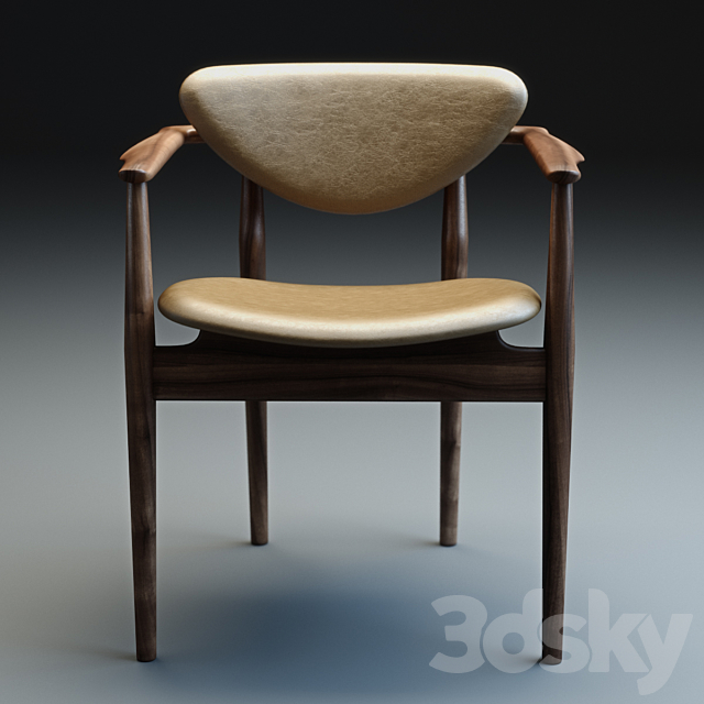 Finn Juhl 109 Chair 3DSMax File - thumbnail 3