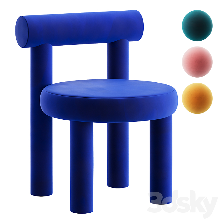 Fiona Chair 3DS Max Model - thumbnail 1