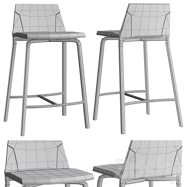 Fiona – Sg Bar Stool 3DSMax File - thumbnail 2