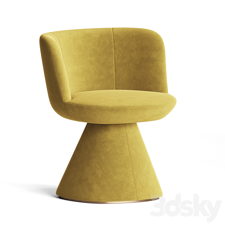 Flair O Dining Chair B&B Italia 3DS Max Model - thumbnail 2