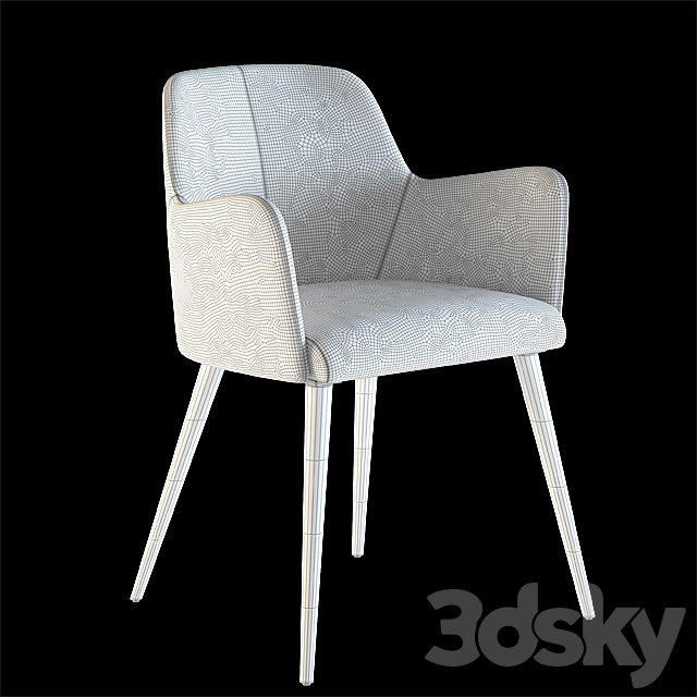 Flamant _ ARMCHAIR TERNI VINTAGE 3DSMax File - thumbnail 3