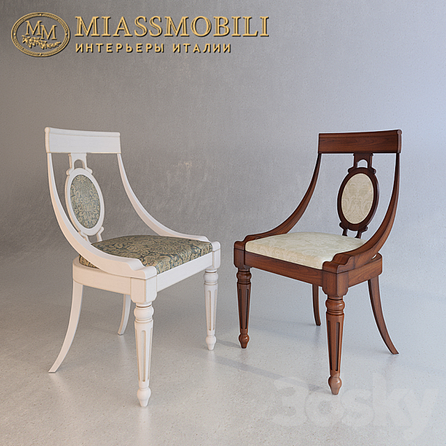 Floriana chairs from Miassmobili 3DS Max Model - thumbnail 1