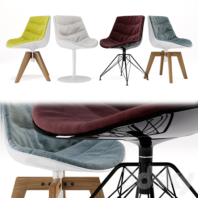 Flow Chair set_1 3ds Max - thumbnail 1