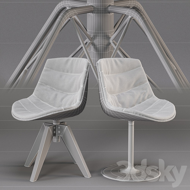 Flow Chair set_1 3ds Max - thumbnail 3