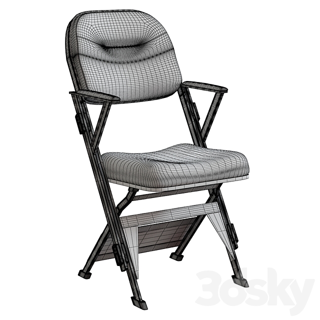 folding chair for events 3ds Max - thumbnail 2