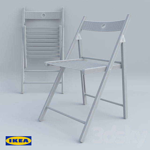 Folding chair IKEA 3DSMax File - thumbnail 2