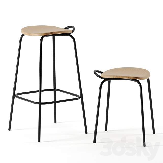 FORCINA stools by Mattiazzi 3DSMax File - thumbnail 1