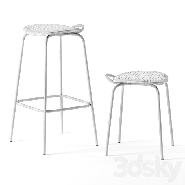 FORCINA stools by Mattiazzi 3DSMax File - thumbnail 2