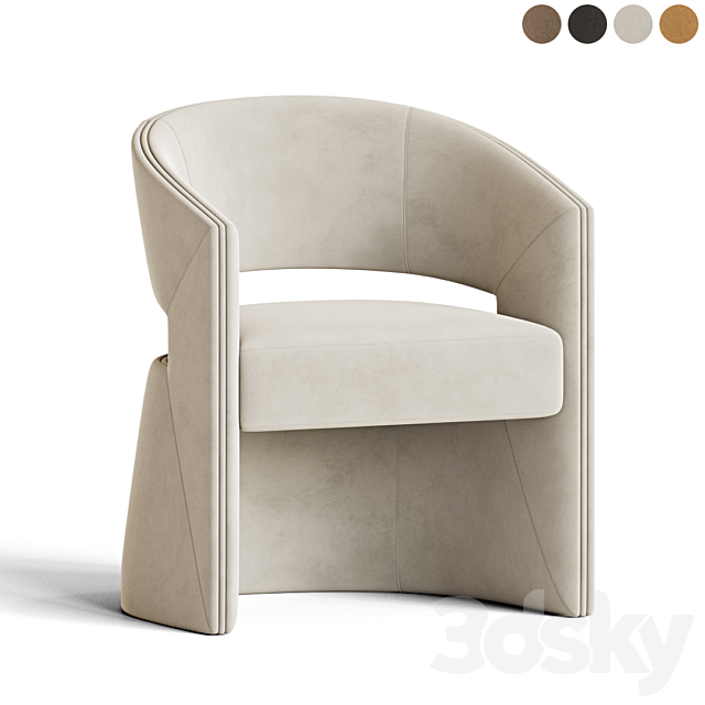 Fortune Dining Chair Tecninovainteriors 3DSMax File - thumbnail 2