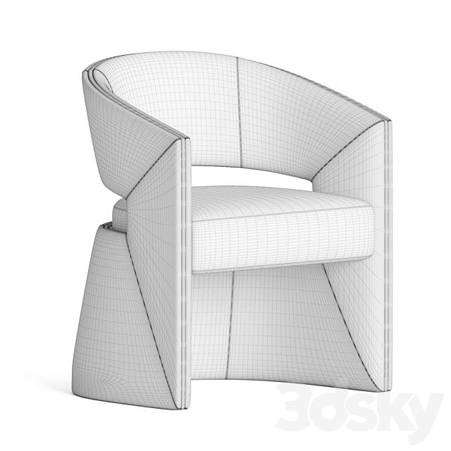 Fortune Dining Chair Tecninovainteriors 3DSMax File - thumbnail 4