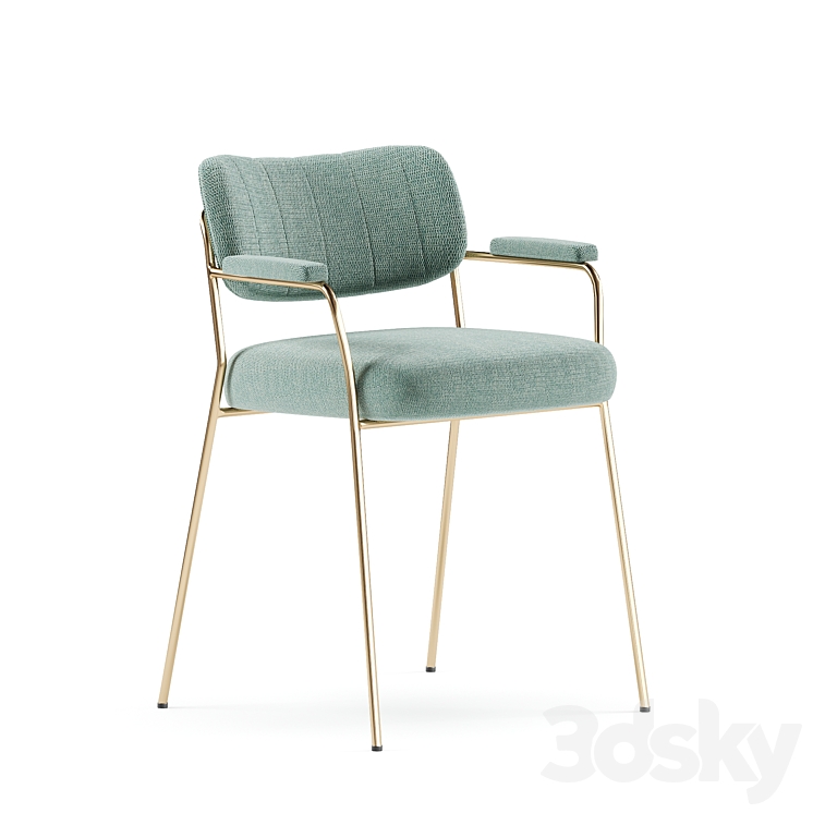 Fotel JOLIEN Chair 3DS Max Model - thumbnail 2