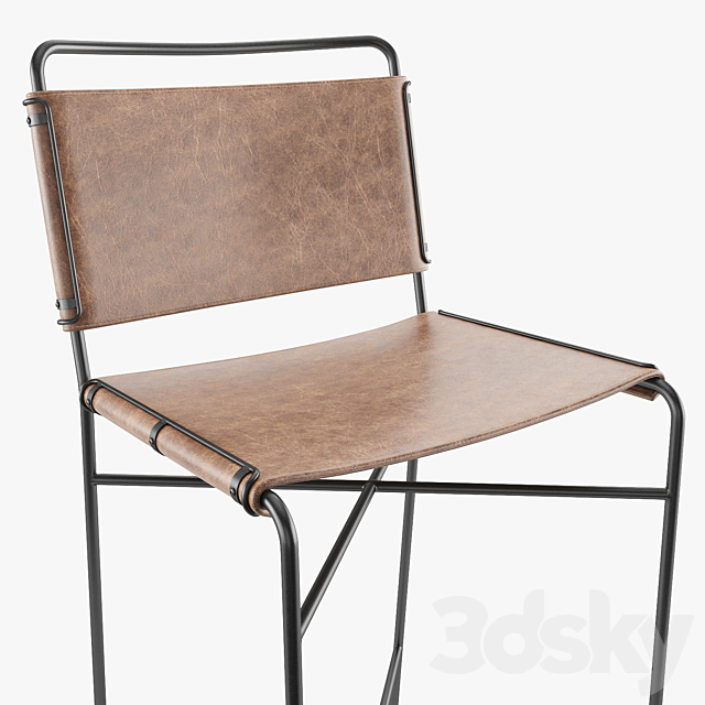 Four Hands WHARTON bar stool 3DSMax File - thumbnail 3